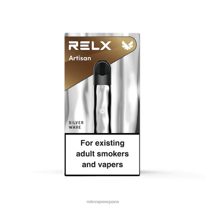 RELX Metal Artisan dispositivo 0F4J265 RELX vape precio ola plateada