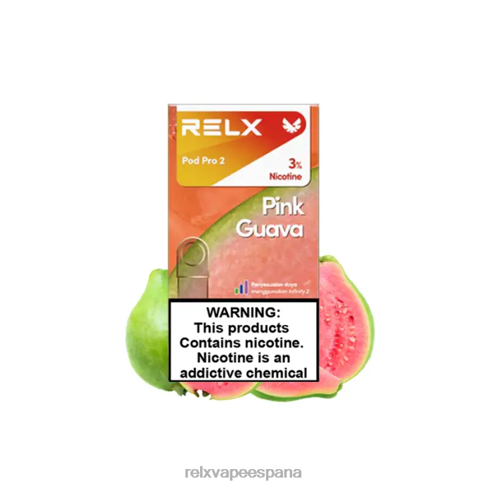 RELX pod pro 2 - 3 cápsulas 0F4J2106 RELX madrid guayaba rosa