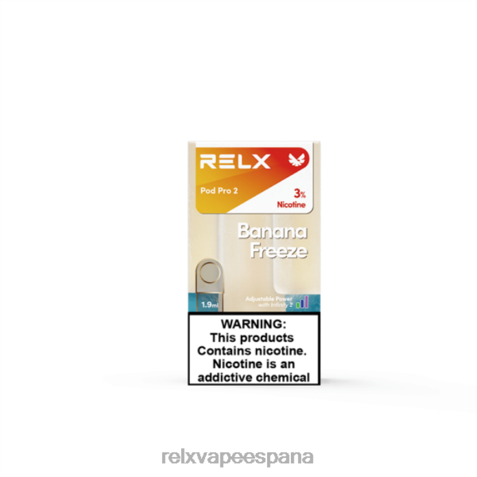 RELX pod pro 2 - 3 cápsulas 0F4J289 RELX best seller congelación de plátano