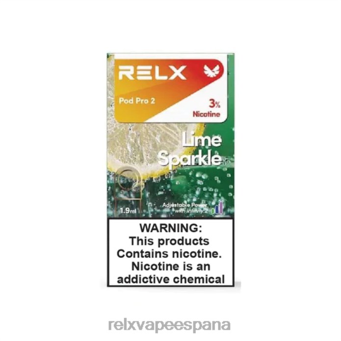RELX pod pro 2 - 3 cápsulas 0F4J296 RELX madrid sprite de brillo de lima