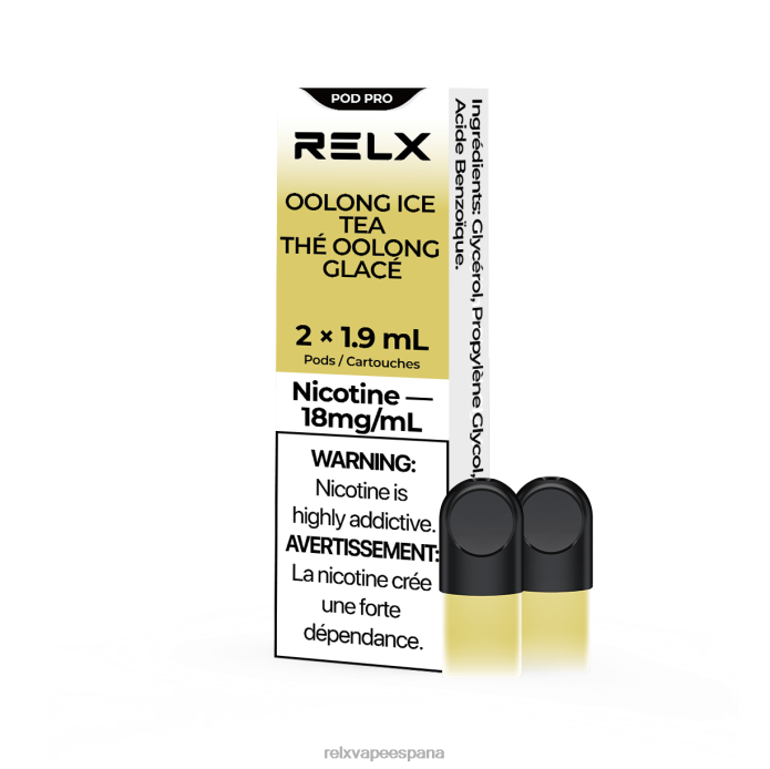 RELX vaina pro - 2 vainas 0F4J214 RELX vape precio té helado oolong
