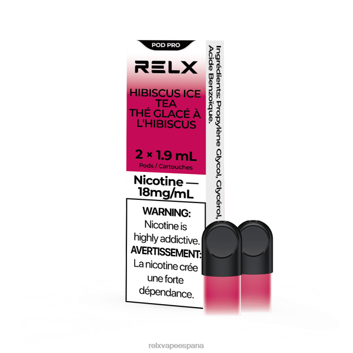 RELX vaina pro - 2 vainas 0F4J215 RELX madrid té helado de hibisco