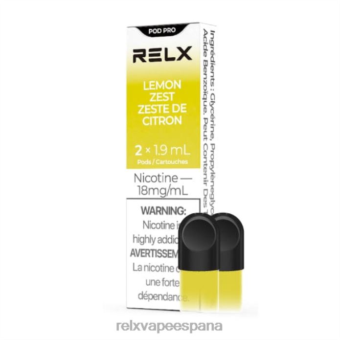 RELX vaina pro - 2 vainas 0F4J219 RELX tiendas limón rallado