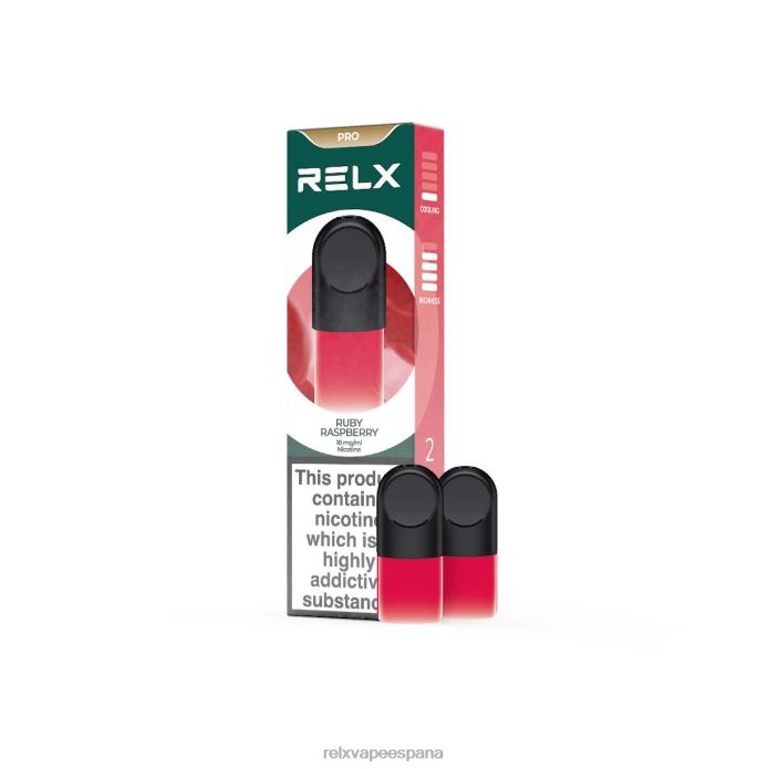 RELX vaina pro - 2 vainas 0F4J29 RELX tiendas frambuesa rubí