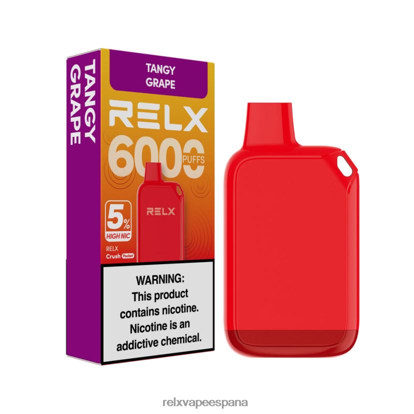 RELX Cigarrillo Electronico | uva picante RELX Crush Pocket 6000 5% alto nic JL20VB27