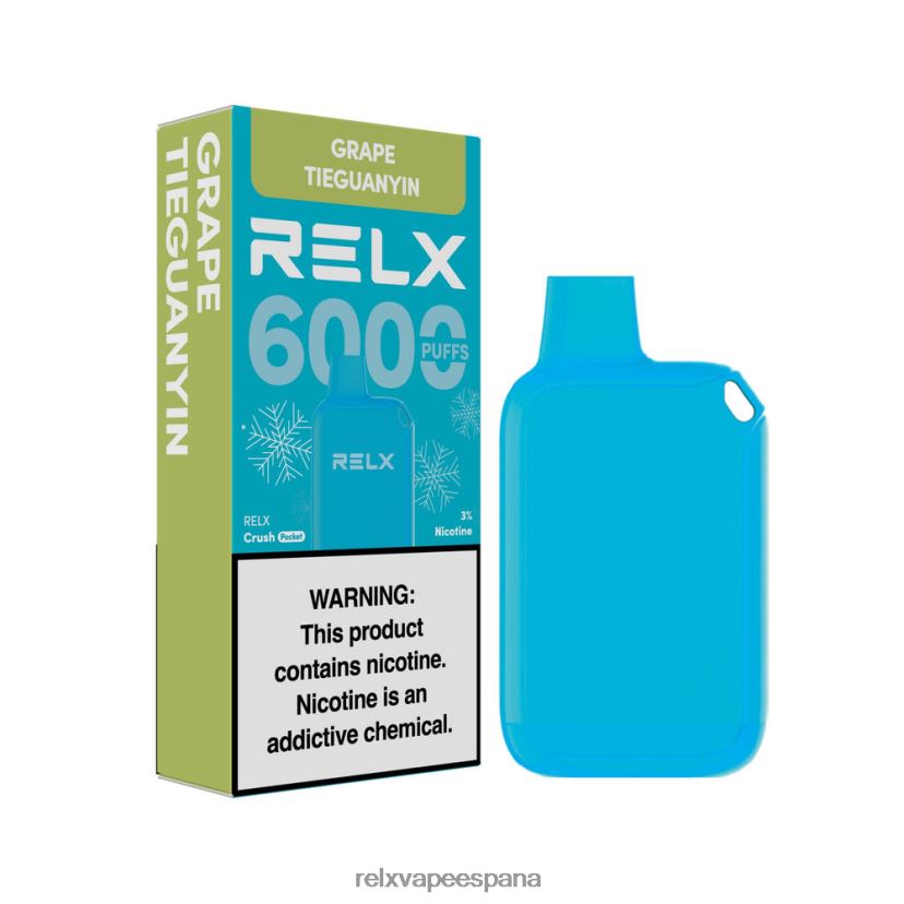 RELX Cigarrillo Electronico | uva tieguanyin RELX Crush Pocket 6000 helado JL20VB18