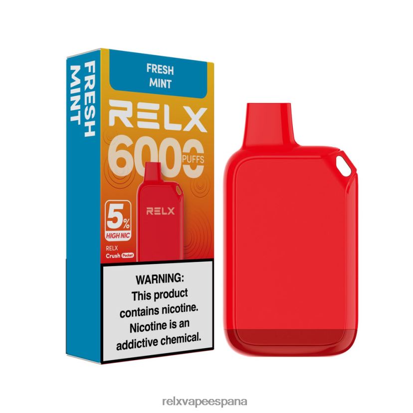 RELX España | menta fresca RELX Crush Pocket 6000 5% alto nic JL20VB29