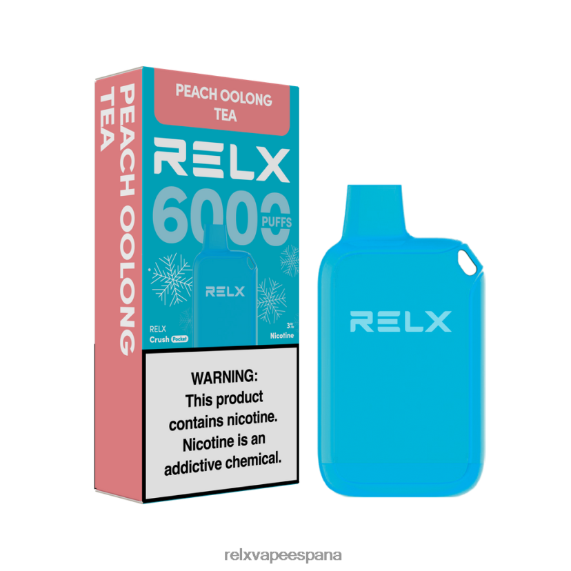 RELX Vape España | té oolong de durazno RELX Crush Pocket 6000 helado JL20VB10