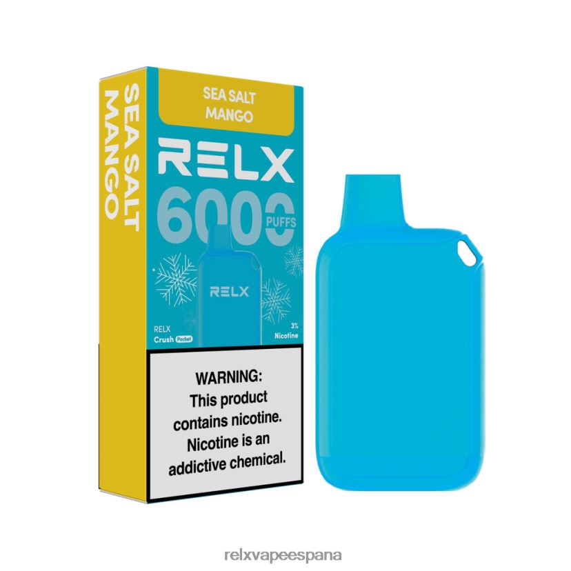 RELX Vape Precio | mango con sal marina RELX Crush Pocket 6000 helado JL20VB13