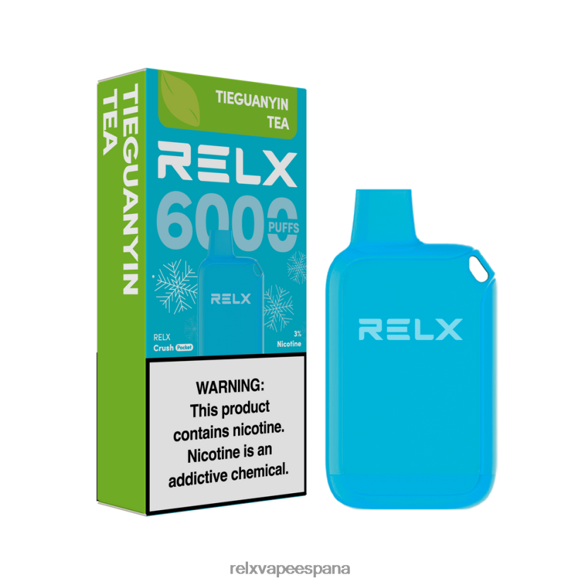 RELX Vape Precio | té tieguanyin RELX Crush Pocket 6000 helado JL20VB22