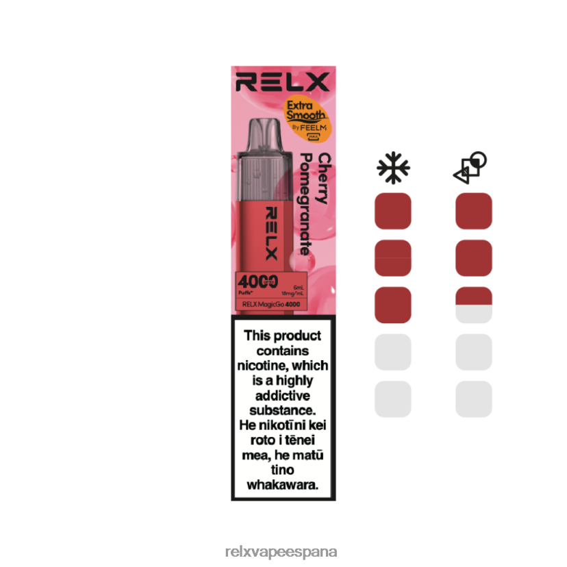RELX Tiendas | granada cereza RELX MagicGo 4000 vaporizadores desechables JL20VB8